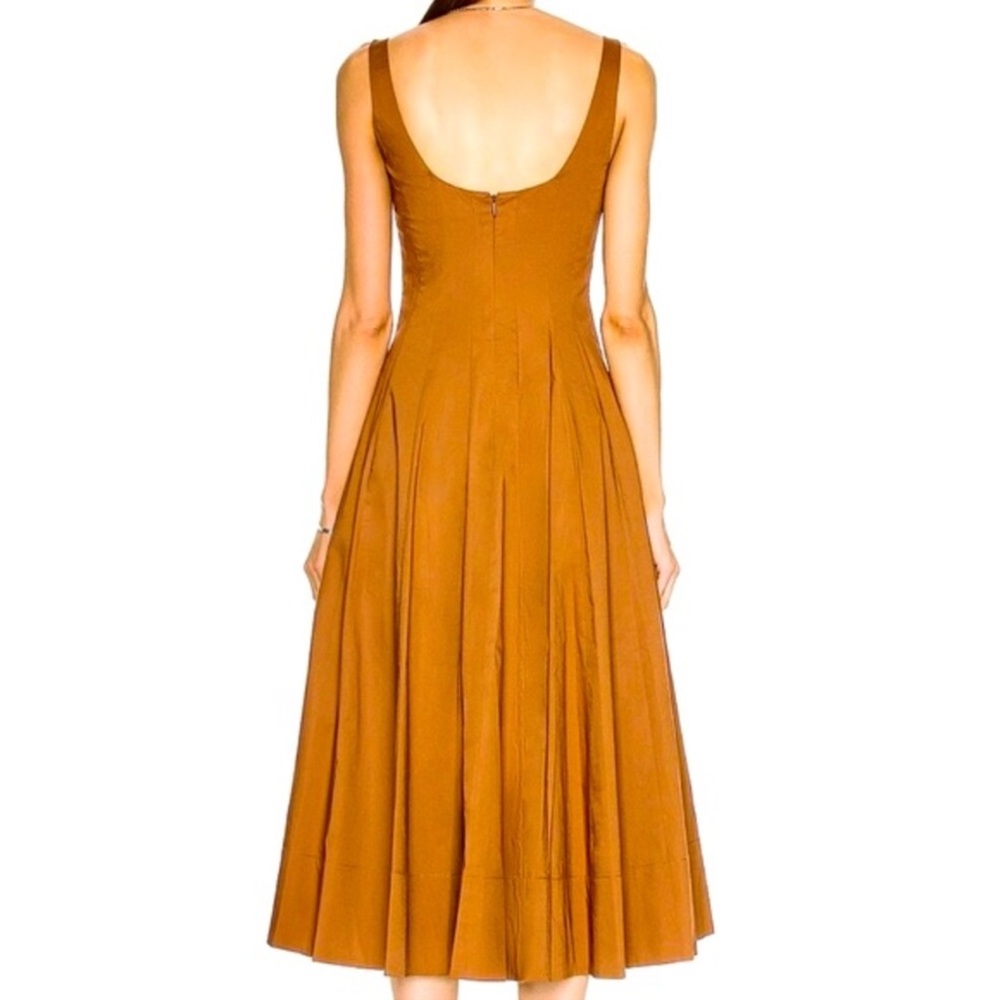 Elegant Brown Midi Dress - Picture 4 of 6